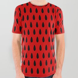 WATERMELON PRINT _002 All Over Graphic Tee
