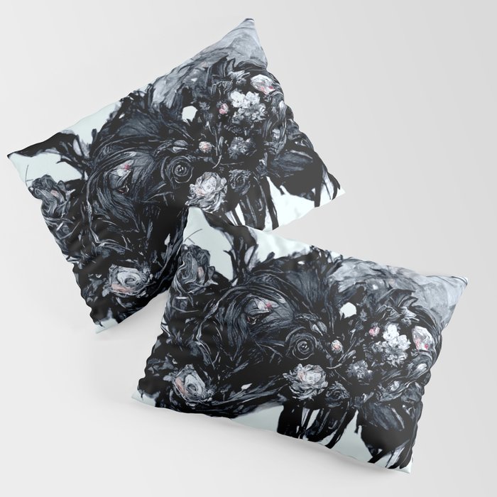 Black Roses - Abstract Art Take Two Pillow Sham