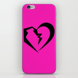 Hot Pink Heartbreak iPhone Skin