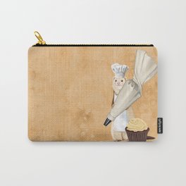 Ferret and Frosting Carry-All Pouch | Frosting, Pastrychef, Cuteart, Popart, Baker, Painting, Cupcake, Ferret, Digital, Chef 