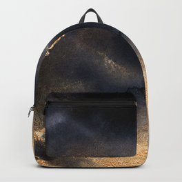 Thunder Watercolor Galaxy Marbled Night Backpack