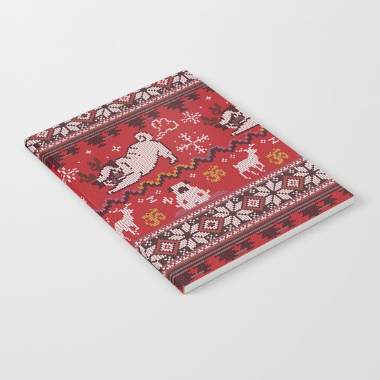 Pugly Yoga X-Mas Notebook
