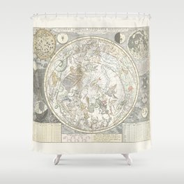 Star map of the Southern Starry Sky Shower Curtain