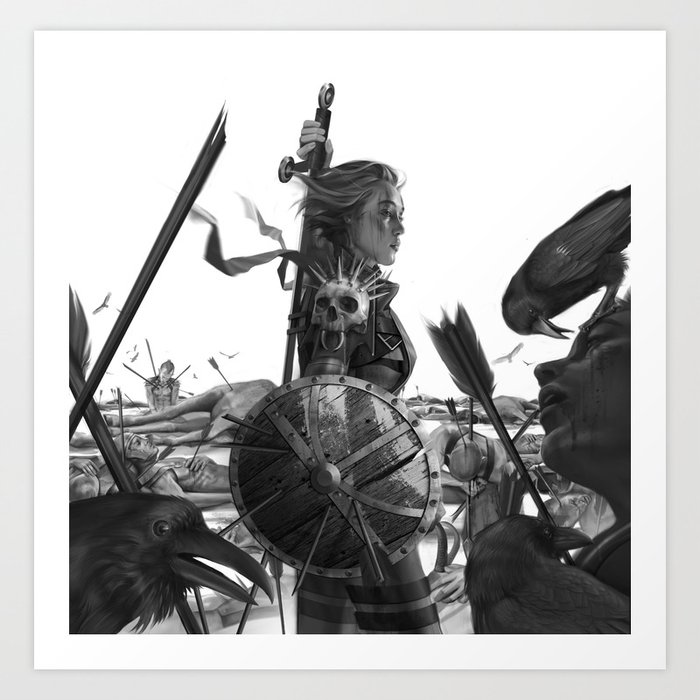 Warrior 6 Battlefield Art Print