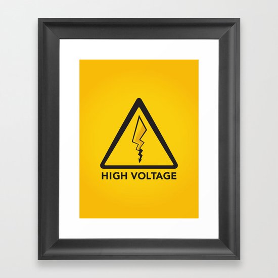 High Voltage Framed Art Print
