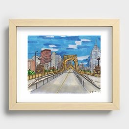 Clemente Bridge Recessed Framed Print