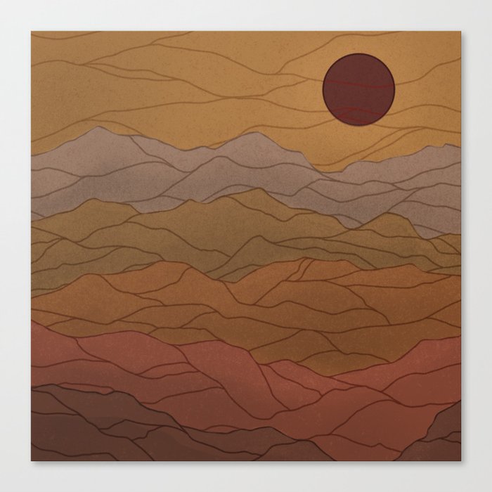 Desert Sun Canvas Print