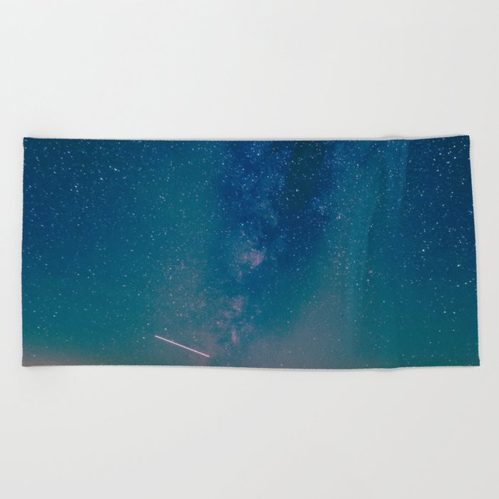 Desert Summer Milky Way Beach Towel