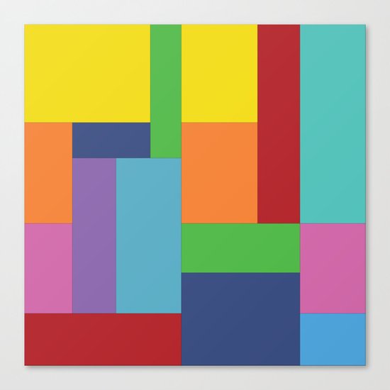 Multicolor square Canvas Print