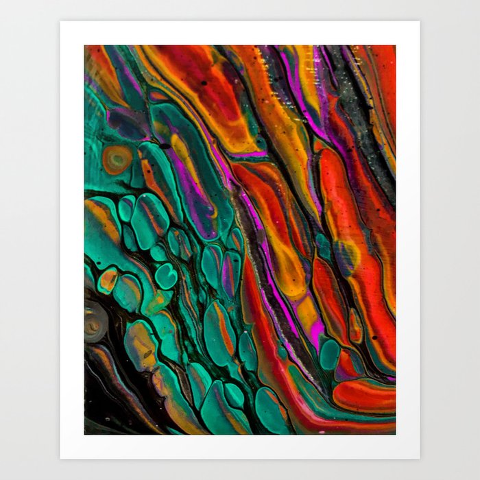 Fish Scales Art Print By Crouton Society6