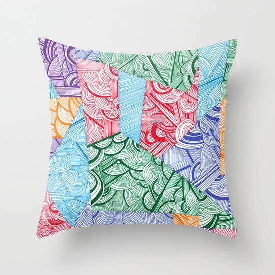 Colors Throw Pillow