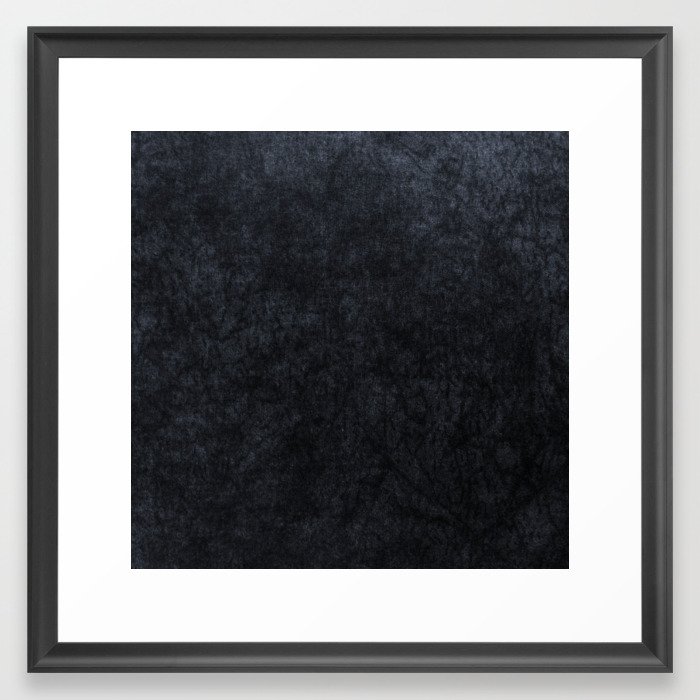 Grey Velvet texture Framed Art Print