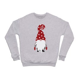 Christmas Gnome Polka Dots Hat Crewneck Sweatshirt