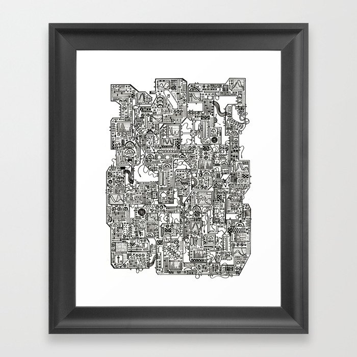 Machines Connect 20 Framed Art Print