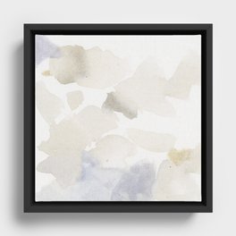 Bloom No. 6 Abstract watercolor floral Framed Canvas