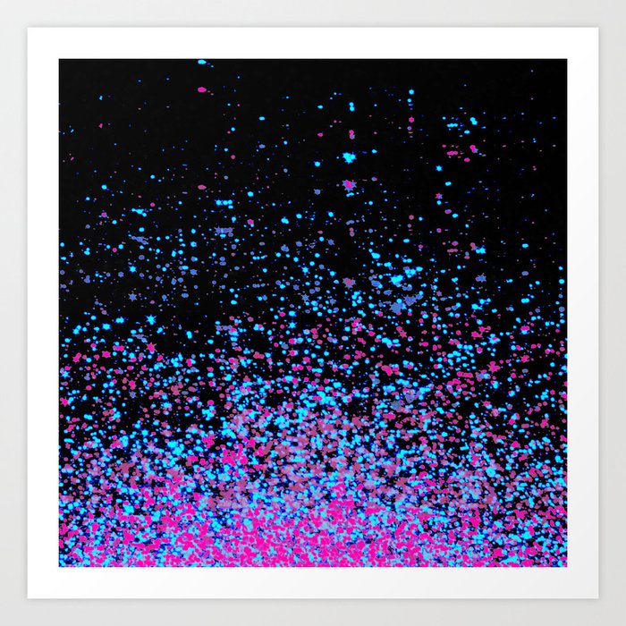 infinity in blue and purple Art Print