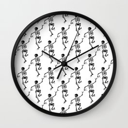 black skeletons Wall Clock