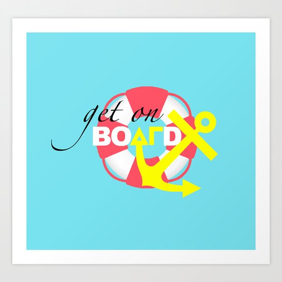 Delta Gamma - Get On Board Art Print