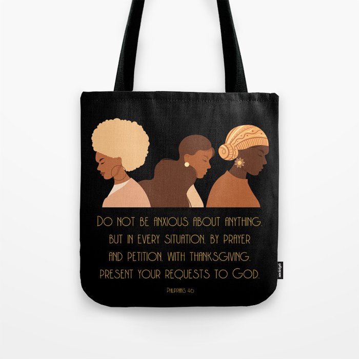 Black Women Pray Tote Bag