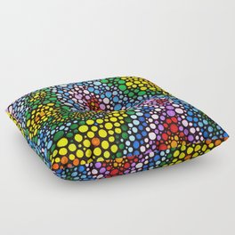 Spectrum of Dots Floor Pillow