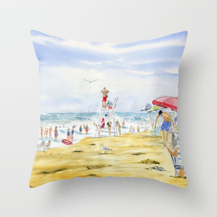 Beach Life Throw Pillow