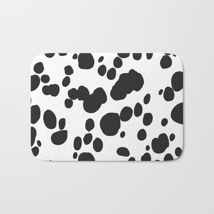 Dalmatian Spotty Pattern, Animal print Bath Mat