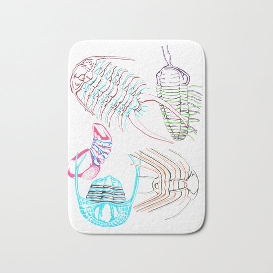 Ordovician Era Trilobites Bath Mat