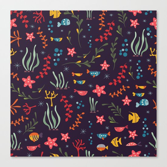 Sea creatures 005 Canvas Print