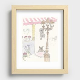 Catch Me If You Can Frenchie  Recessed Framed Print
