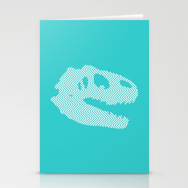 Tyrannosaurus Rex Skull Stationery Cards