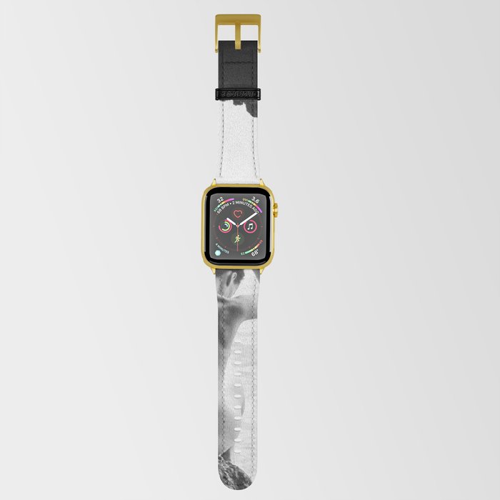 Black apple hotsell watch on female