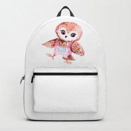Little Owl. Cool baby Owl. Owl for Kids. Beautiful colorful Owl.  Backpack