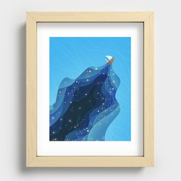 Ocean Ship Recessed Framed Print