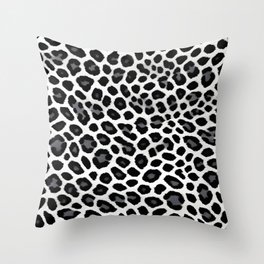 White Leopard Elegant Popular Luxury Collection Throw Pillow