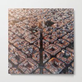 Barcelona Metal Print | Dali, Color, Bcn, Film, Skyview, City, Barcelona, Hdr, Catalonia, Europe 