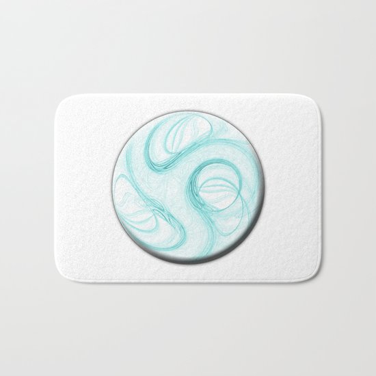 Aqua Marble Bath Mat
