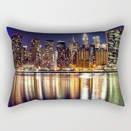 New York city night Rectangular Pillow