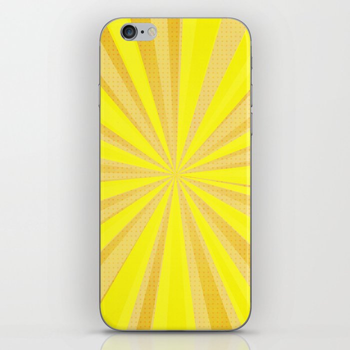 Yellow stripes iPhone Skin