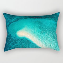 Beach in the ocean Rectangular Pillow