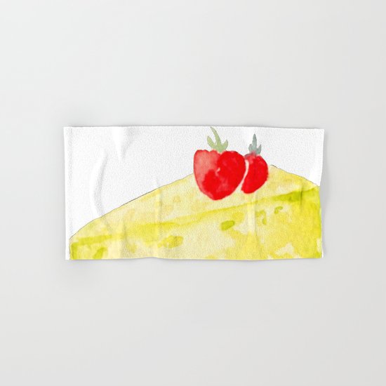 Lemon & Strawberry Cake Hand & Bath Towel