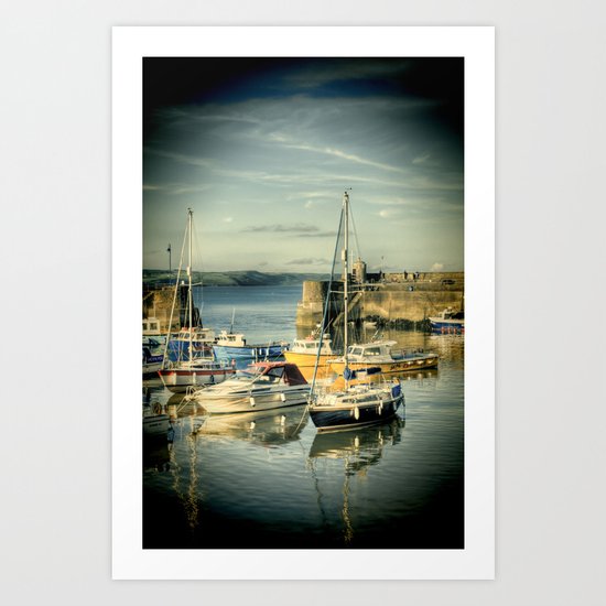 Lomo Boats Art Print