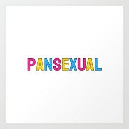 Pansexual Flag Art Prints For Any Decor Style Society6
