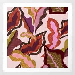 Peranakan Foliage Art Print