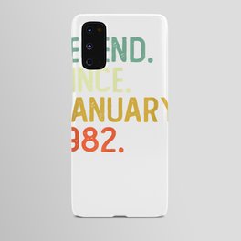 40th Birthday Gifts 40 Years Old Legend Since January 1982 T-Shirt Android Case