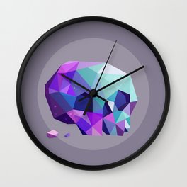 crystal skull Wall Clock