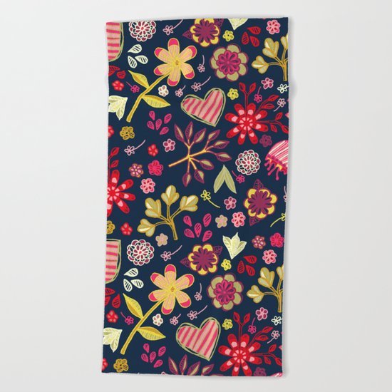 Wildflowers Beach Towel