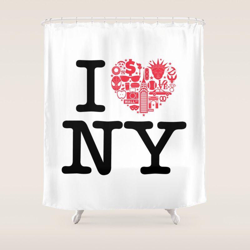 I Everything Ny Shower Curtain By Wharton Society6