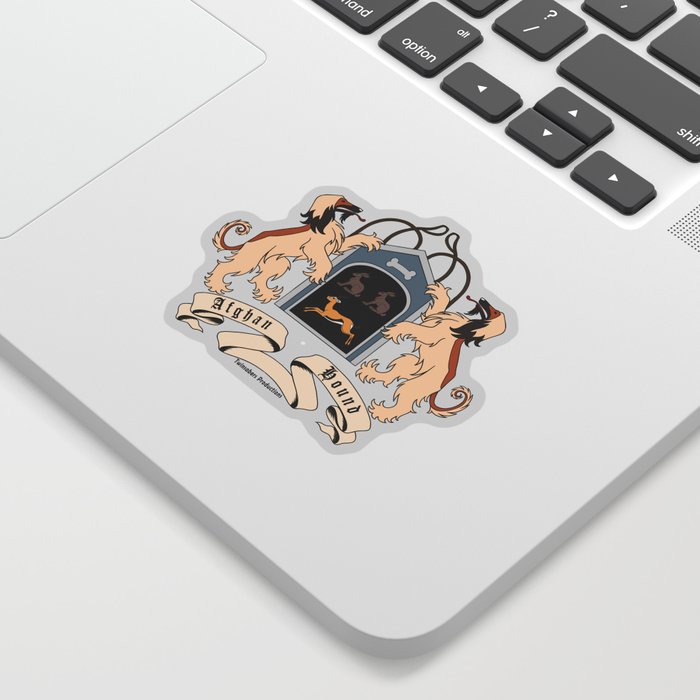 Afghan Hound Coat of Arms Sticker
