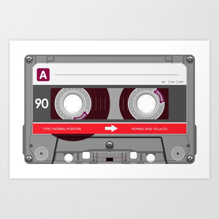 K7 cassette 6 bis Art Print