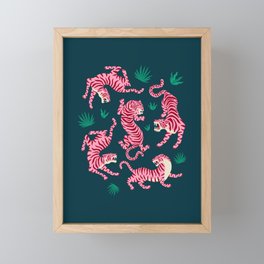 Night Race: Pink Tiger Edition Framed Mini Art Print